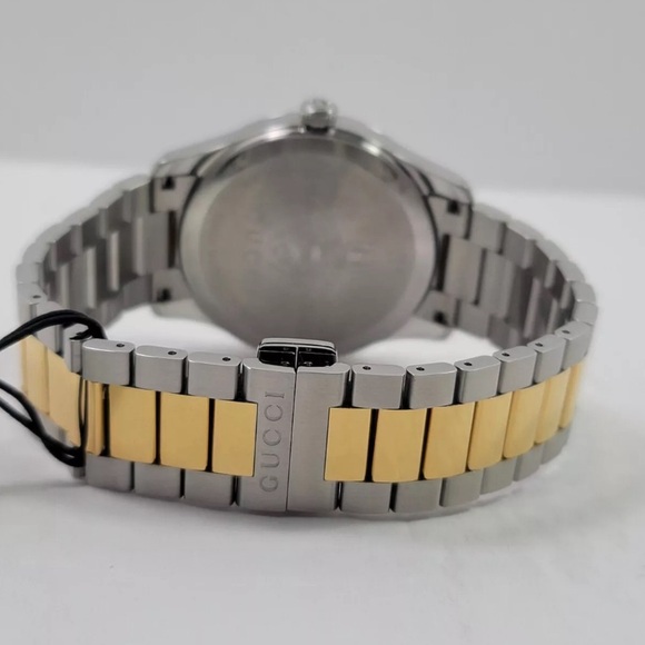 Gucci G-Timeless SWISS Quartz Bee Dial Two Tone Stainless Steel Watch YA1264131 - Picture 6 of 10